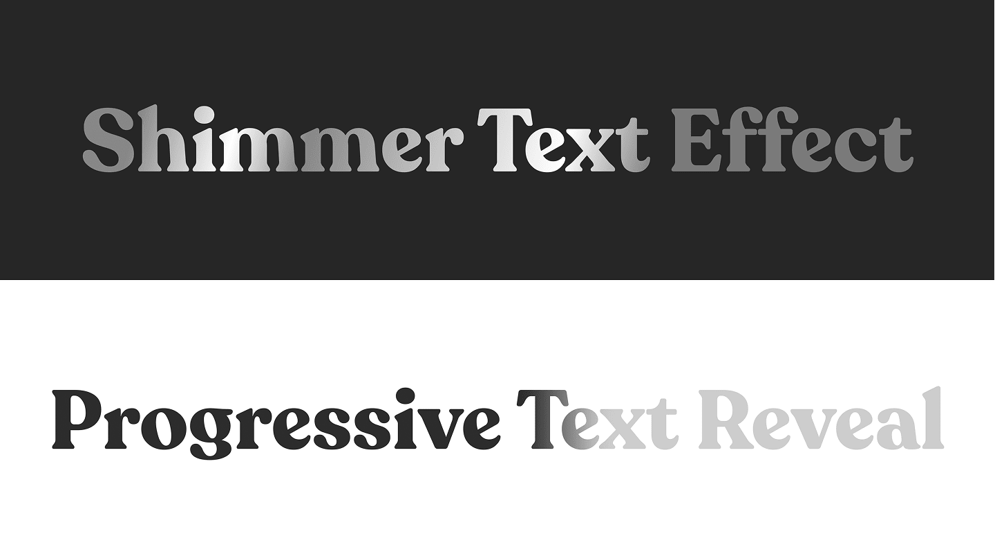 Shimmer & Progressive Text Reveal Animation in Figma