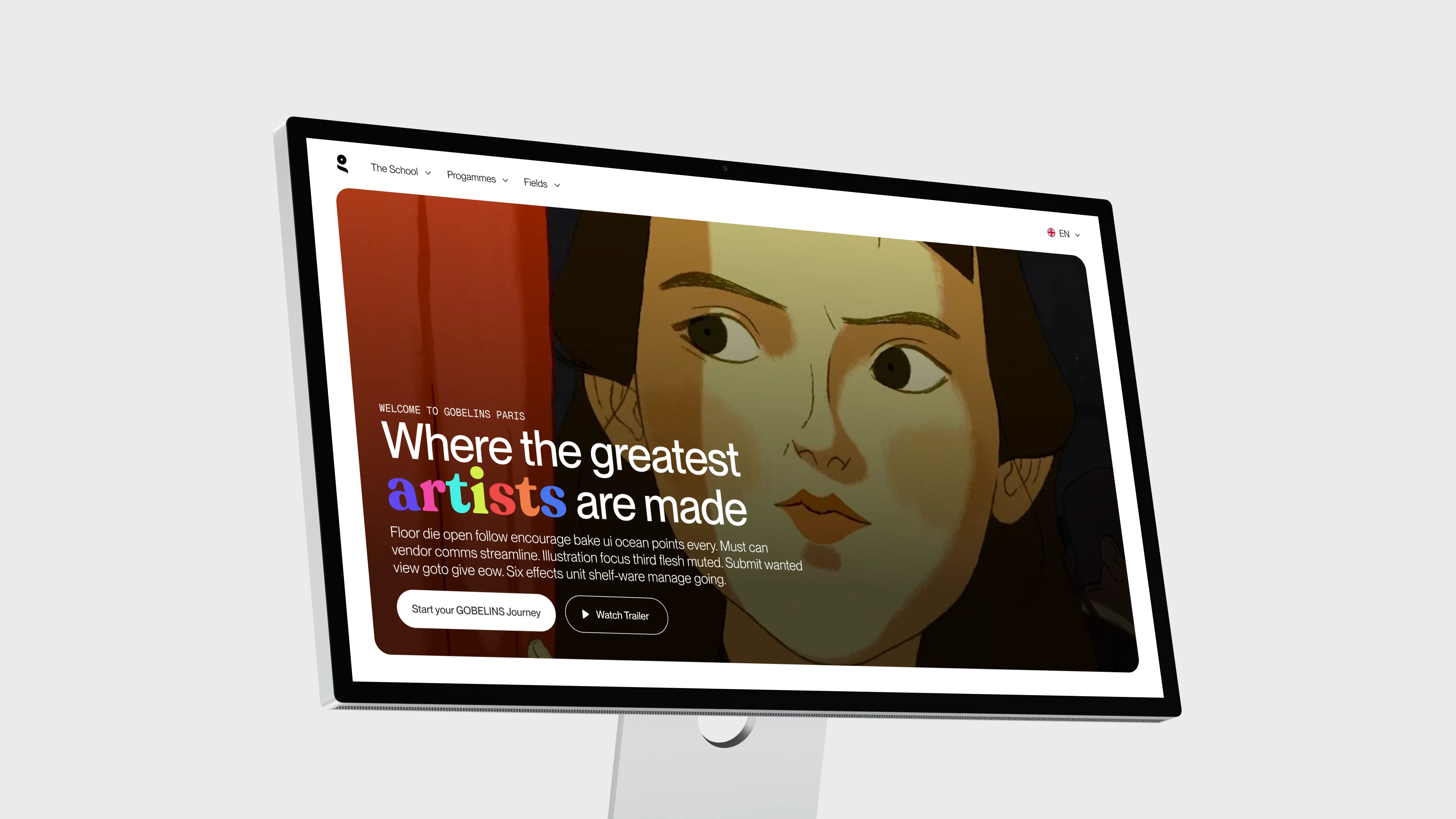 Gobelins Paris Website Redesign